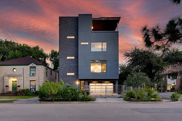 Modern three-story urban home