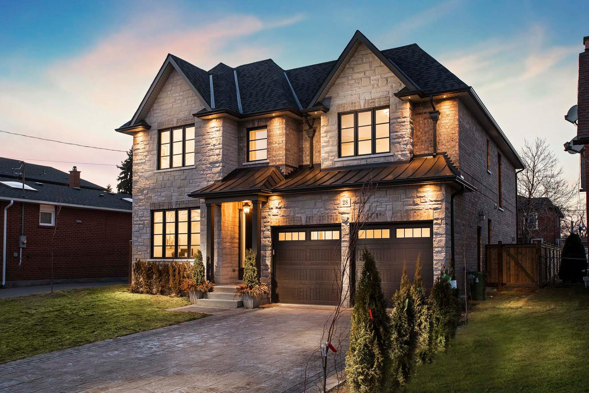 European style stone home