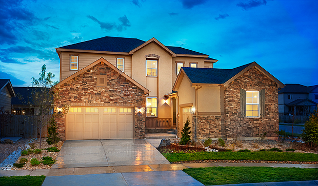 Modern craftsman with stone accents