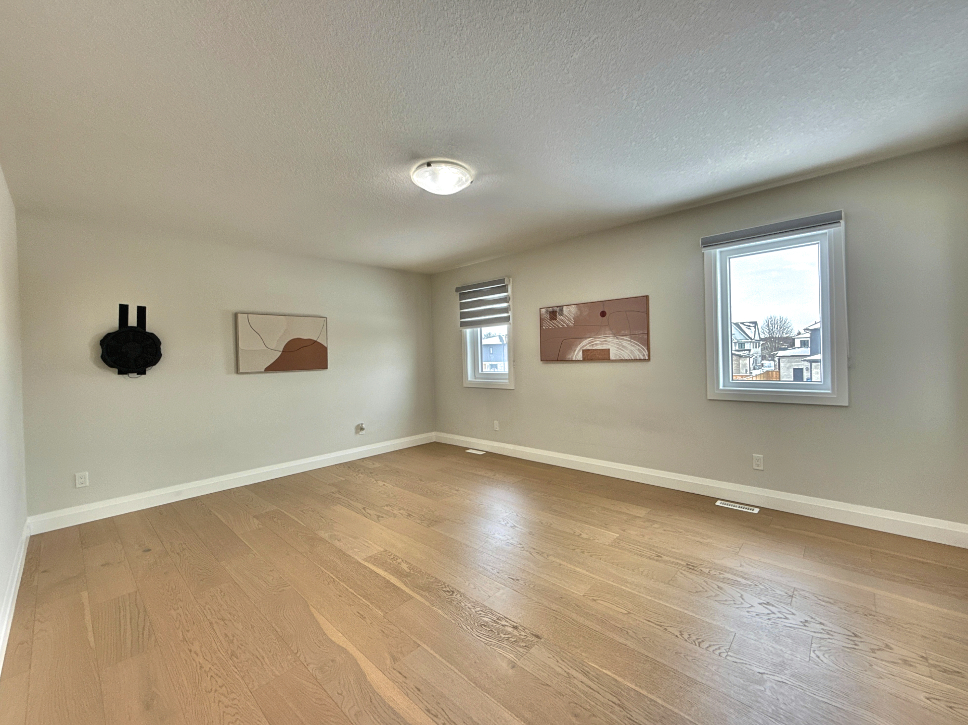 Virtually staged home office