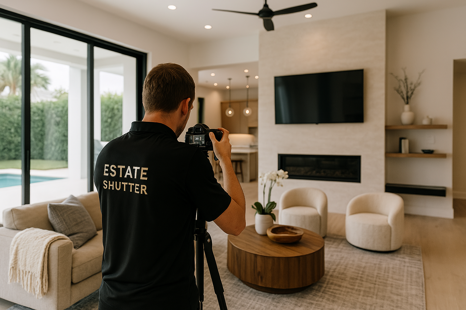 Estate Shutter photographer capturing interior shots