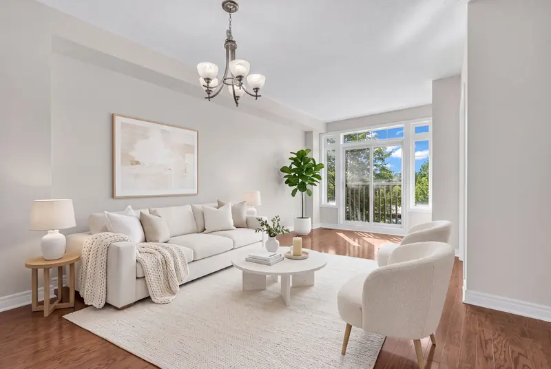 Staged living room, Mississauga