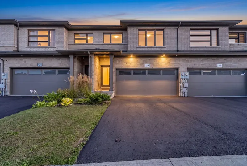 Townhome exterior at twilight, Niagara Falls