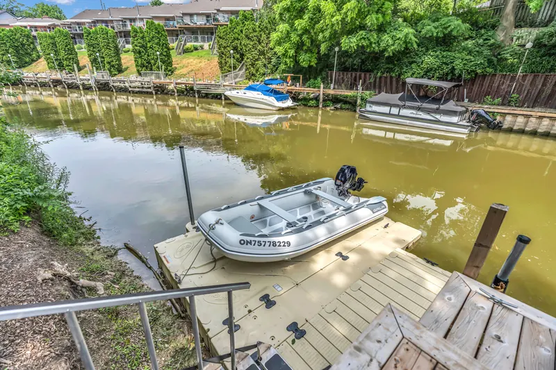 Private boat dock — Grand Bend real estate photography by Estate Shutter