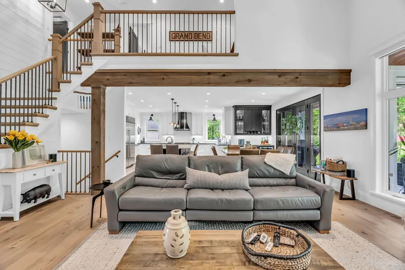 Loft overlooking the great room — Grand Bend real estate photography by Estate Shutter