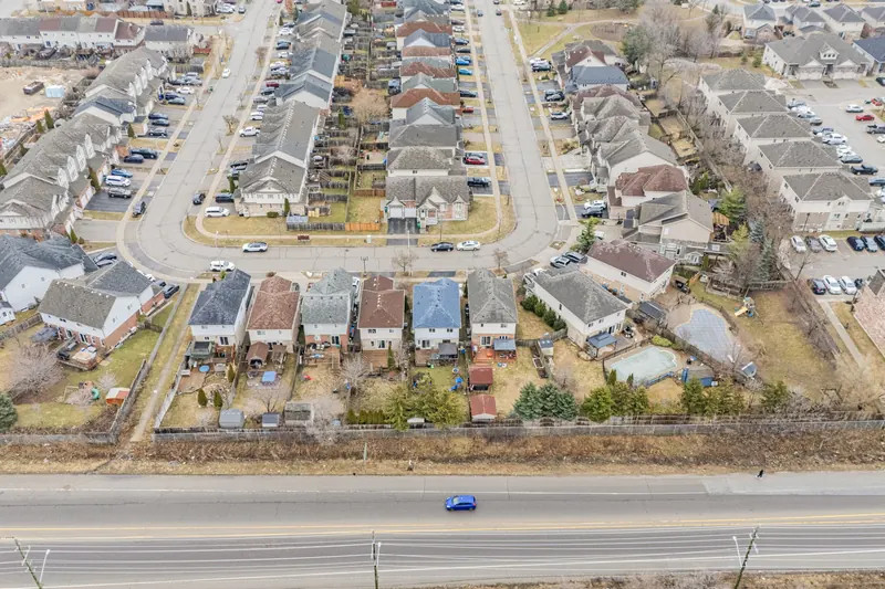 Aerial of a new subdivision — Kitchener real estate photography by Estate Shutter