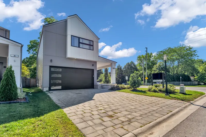 Modern riverside home from the drive — London real estate photography by Estate Shutter