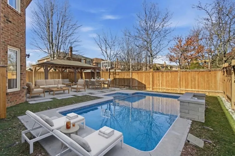 Backyard pool — Mississauga real estate photography by Estate Shutter