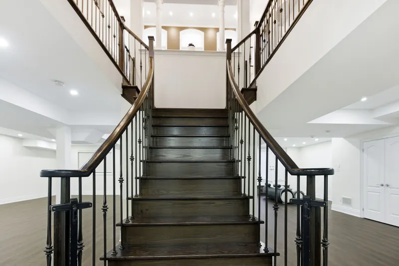 Grand staircase and foyer — Pickering real estate photography by Estate Shutter
