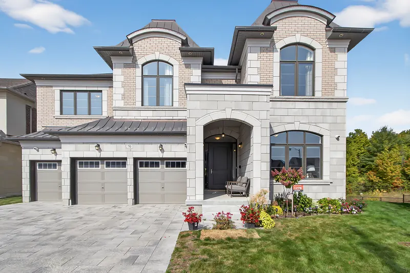 Stone estate front elevation — Vaughan real estate photography by Estate Shutter