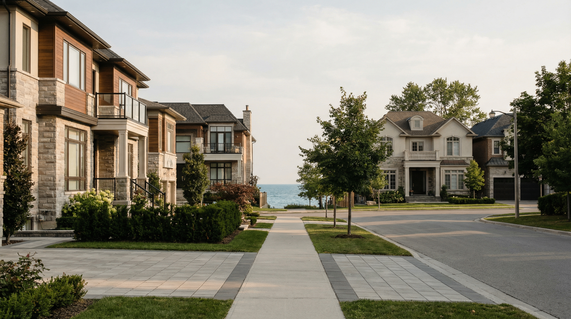 Waterfront homes real estate photography Port Credit Mississauga - luxury lakefront properties