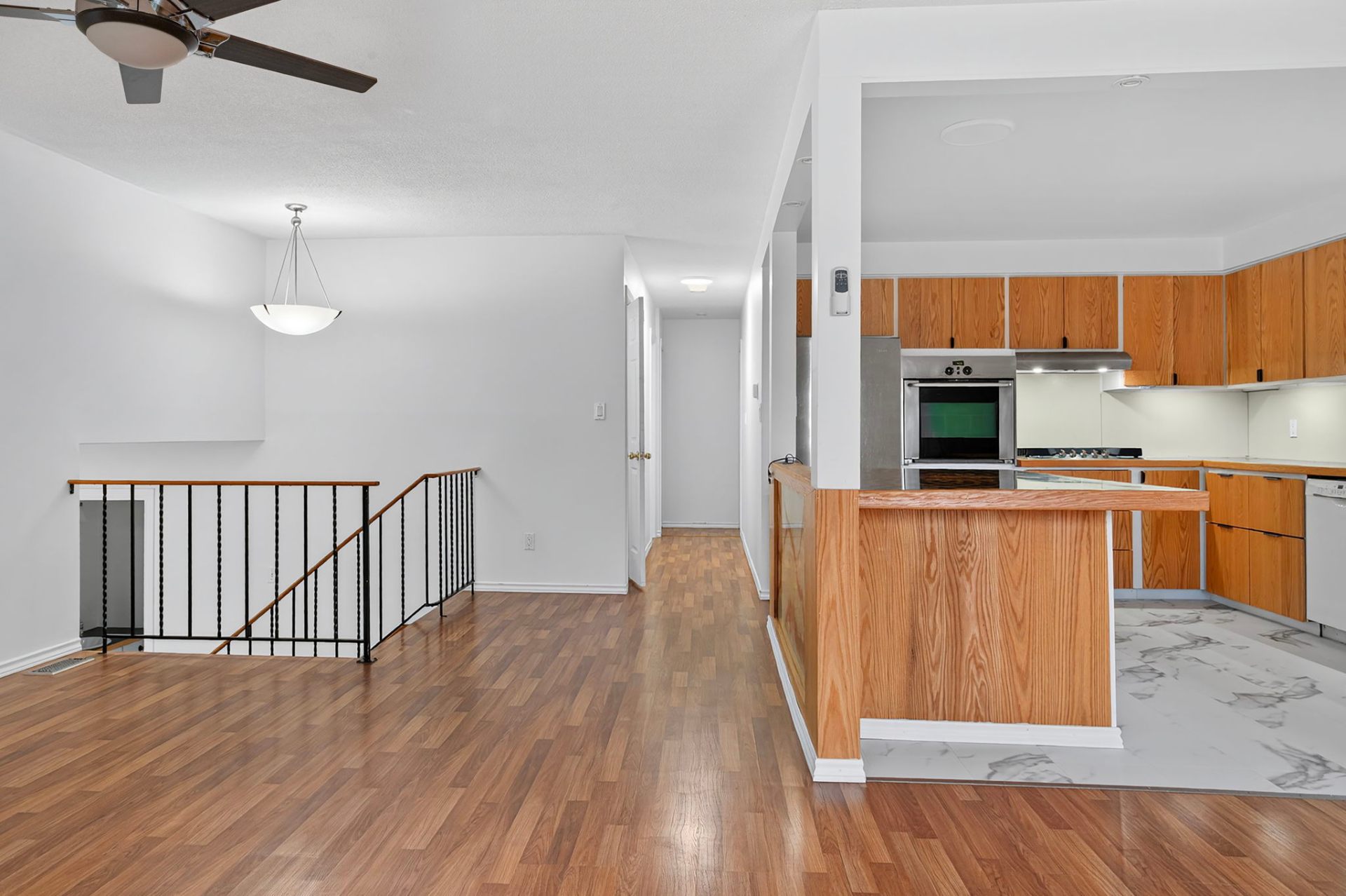 Spacious living and dining area
